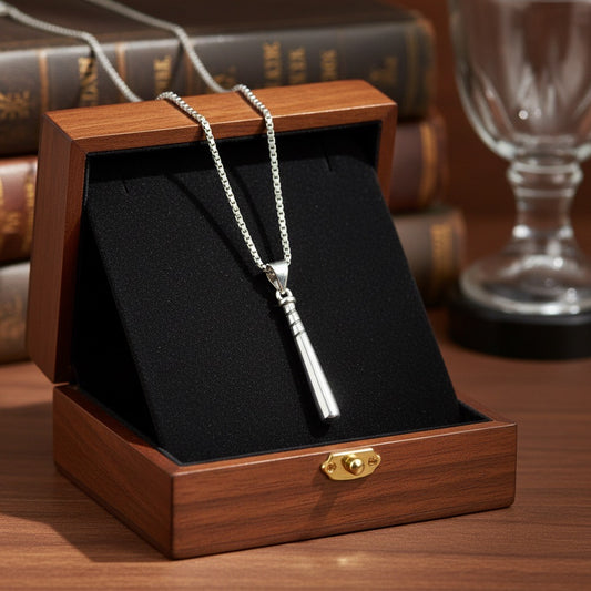 Minimal Bar Design 925 Sterling Silver Pendant