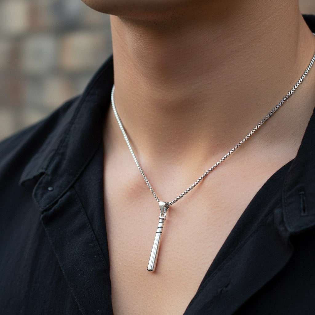 Minimal Bar Design 925 Sterling Silver Pendant