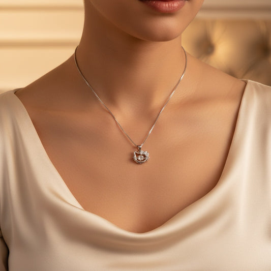 Paw Love Spark Silver Pendant