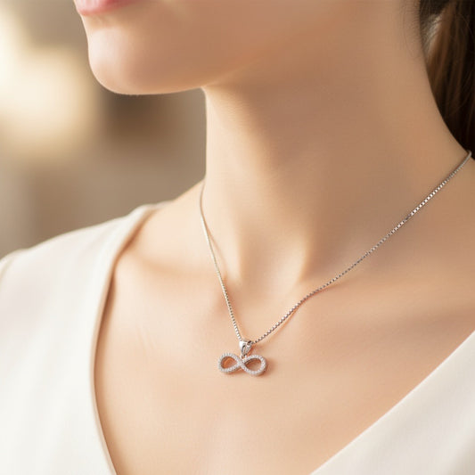 Eternal Loop Spark Silver Pendant