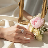 Classic Solitaire Sparkle Silver Ring