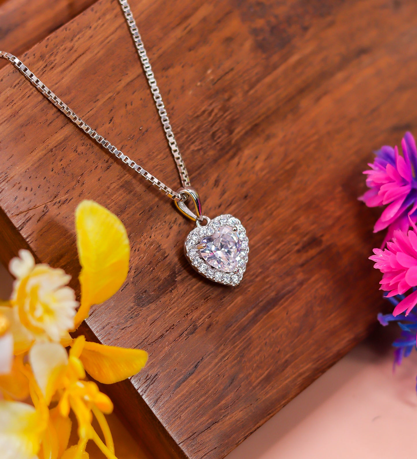 Eternal Heart Spark Silver Pendant