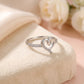 Spiral Heart Silver Ring