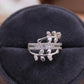 Elegant Vine Band Silver Ring